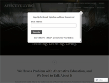 Tablet Screenshot of affectiveliving.com